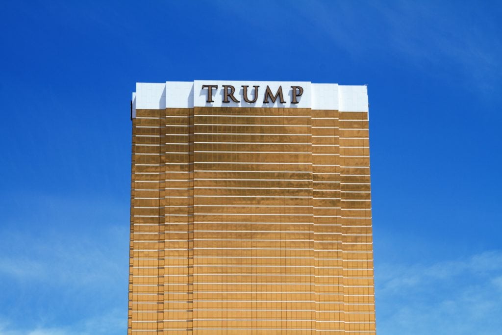 Las Vegas, USA - May 26, 2011: Trump International Hotel in Las Vegas, Nevada. The luxury resort is a hotel and condominiums complex located in the northern Las Vegas Strip area.