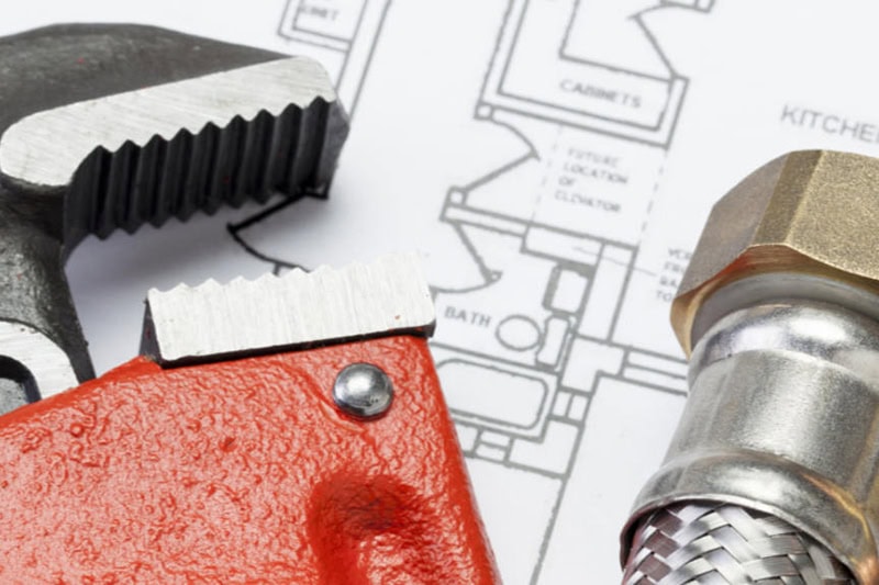 Group of plumber's tools.