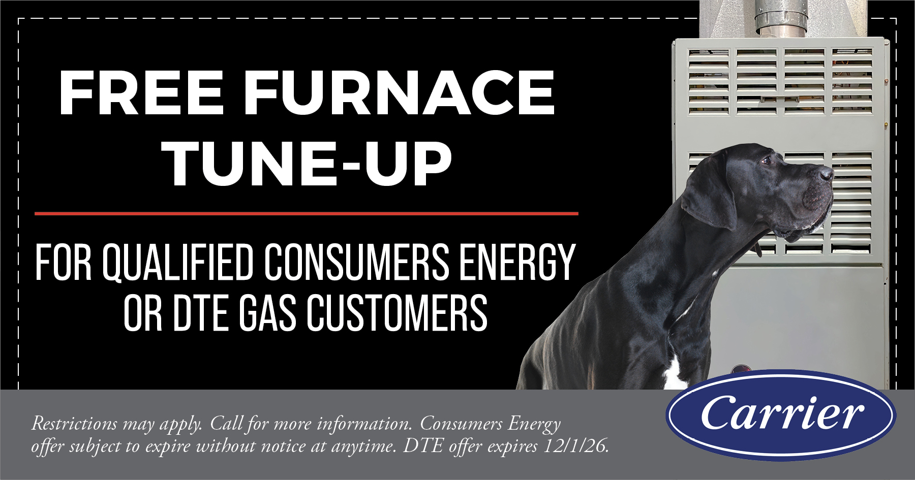 Free furnace tune-up for qualified Consumers Energy or DTE gas customers